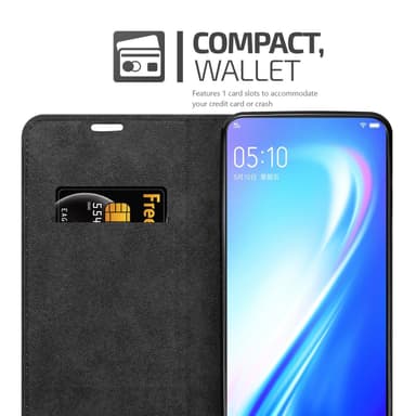 Vivo S1 lommebokdeksel case (brun)