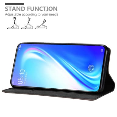 Vivo S1 lommebokdeksel case (brun)