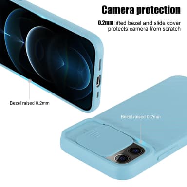 iPhone 13 PRO silikondeksel case (turkis)