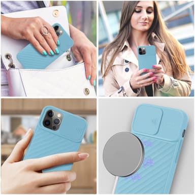 iPhone 13 PRO silikondeksel case (turkis)