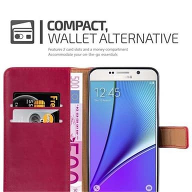 Samsung Galaxy NOTE 5 lommebokdeksel etui (rød)