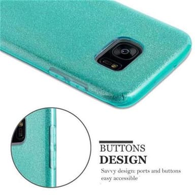 Samsung Galaxy S7 EDGE Deksel Glitter (turkis)