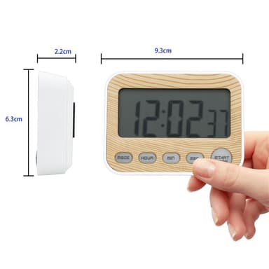 Kjøkkentimer Kort tidtaker Eggtimer med LCD-display