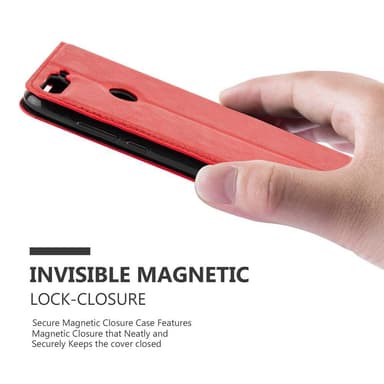 Honor 7C / Huawei Y7 2018 lommebokdeksel case (rød)