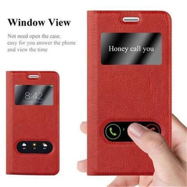 Samsung Galaxy S5 / S5 NEO lommebokdeksel cover (rød)