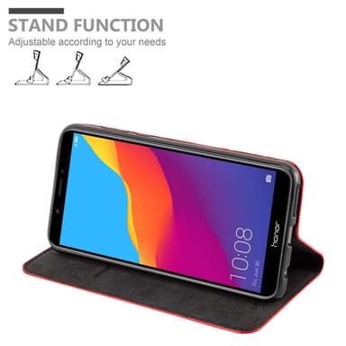 Honor 7C / Huawei Y7 2018 lommebokdeksel case (rød)