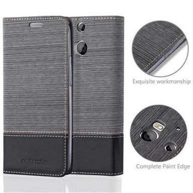 HTC ONE M8 lommebokdeksel etui (grå)