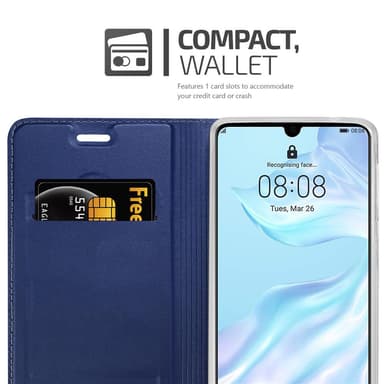 Huawei P30 lommebokdeksel etui (blå)
