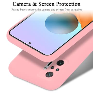 Xiaomi RedMi NOTE 10 PRO silikondeksel case (rosa)