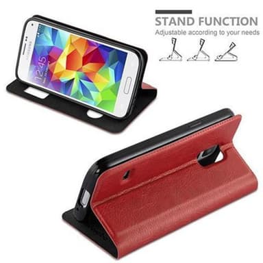 Samsung Galaxy S5 / S5 NEO lommebokdeksel cover (rød)