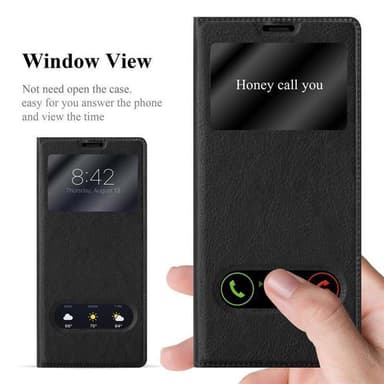 Samsung Galaxy NOTE 8 lommebokdeksel cover (svart)
