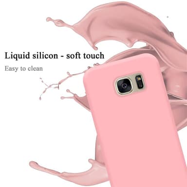 Samsung Galaxy S7 silikondeksel case (rosa)