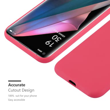 Deksel Oppo FIND X3 PRO Silikon cover (rød)