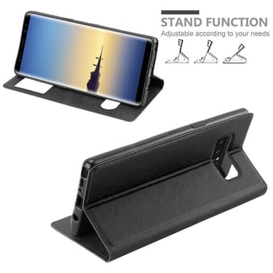 Samsung Galaxy NOTE 8 lommebokdeksel cover (svart)