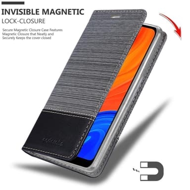 Huawei Y6S lommebokdeksel etui (grå)