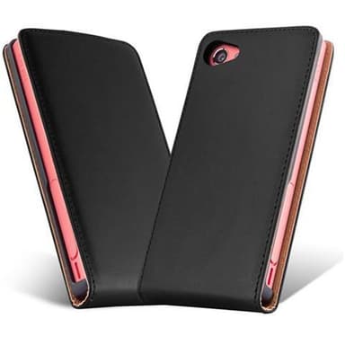 Sony Xperia Z5 COMPACT Deksel Flip Case (svart)