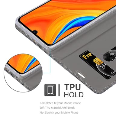 Huawei Y6S lommebokdeksel etui (grå)