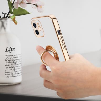 iPhone 11 silikondeksel case (hvit)