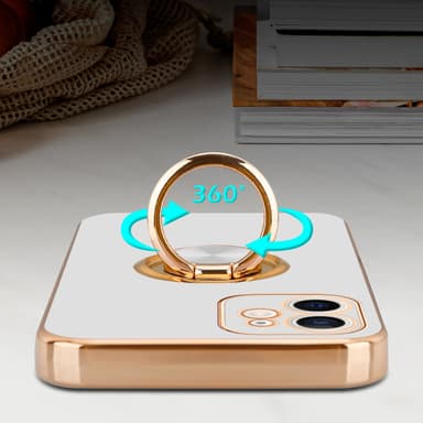 iPhone 11 silikondeksel case (hvit)