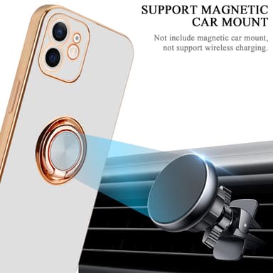 iPhone 11 silikondeksel case (hvit)
