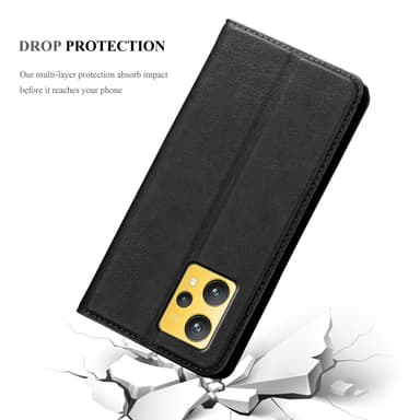 Realme 9 4G / 9 PRO+ lommebokdeksel case (svart)