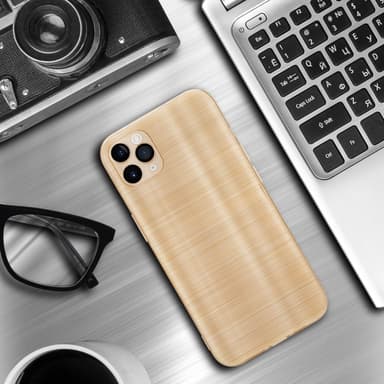 iPhone 11 PRO MAX Silikondeksel Beskyttelse (gold)