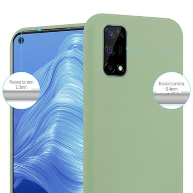 Deksel Realme 7 5G Silikon cover (grønn)