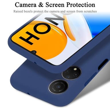 Honor X7 silikondeksel case (blå)