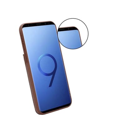 Samsung Galaxy S9 Deksel Kunstskinn (brun)