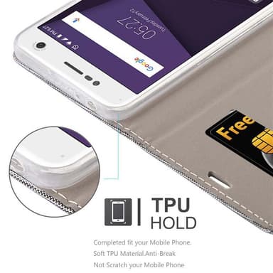 ZTE Blade V8 lommebokdeksel etui (grå)
