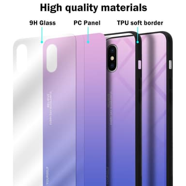 Deksel iPhone X / XS Case Cover (svart)