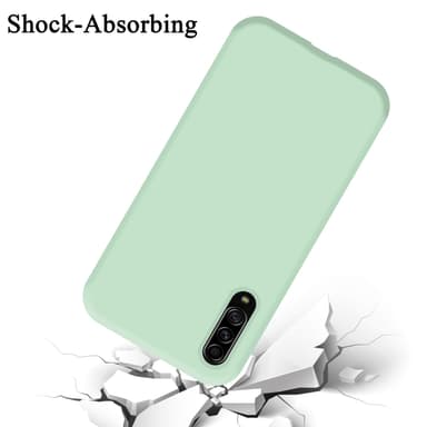 Samsung Galaxy A90 5G silikondeksel case (grønn)