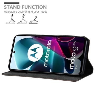 Motorola MOTO G200 5G lommebokdeksel case (brun)