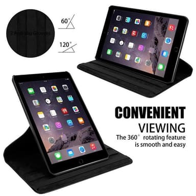 iPad AIR 2 2014 / AIR 2013 deksel til nettbrett (svart)