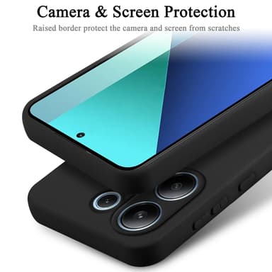Redmi Note 13 4G silikondeksel case (Svart)