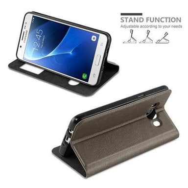 Samsung Galaxy J5 2016 lommebokdeksel cover (brun)