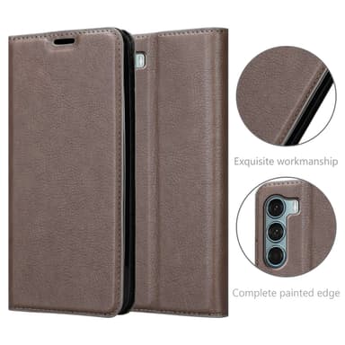 Motorola MOTO G200 5G lommebokdeksel case (brun)