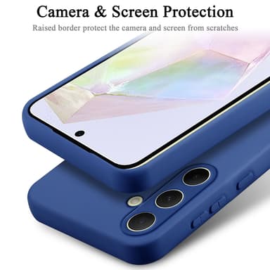 Samsung Galaxy A35 silikondeksel case (Blå)