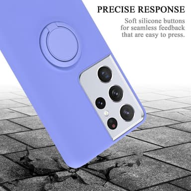 Deksel Samsung Galaxy S21 ULTRA Ring Case (lilla)