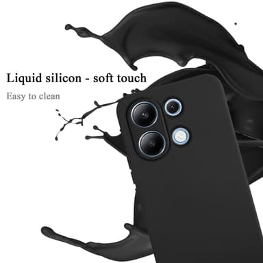 Redmi Note 13 4G silikondeksel case (Svart)