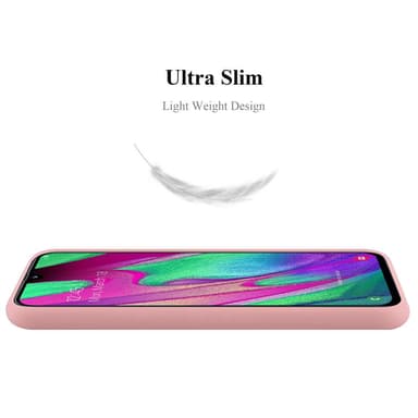 Deksel Samsung Galaxy A40 Silikon cover (rosa)