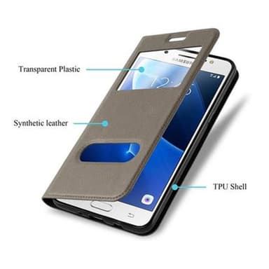 Samsung Galaxy J5 2016 lommebokdeksel cover (brun)