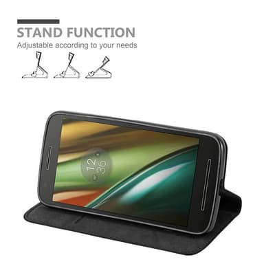 Motorola MOTO E3 lommebokdeksel case (svart)