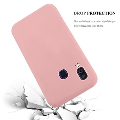 Deksel Samsung Galaxy A40 Silikon cover (rosa)