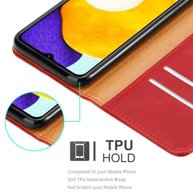 Samsung Galaxy A13 5G lommebokdeksel etui (rød)