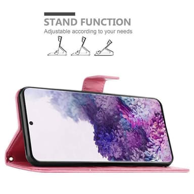 Samsung Galaxy S20 PLUS lommebokdeksel Blomster (rosa)