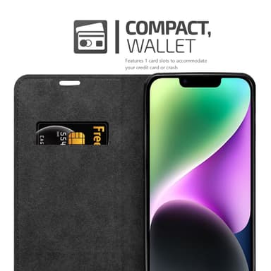 iPhone 14 PLUS lommebokdeksel case (rød)