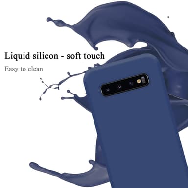 Samsung Galaxy S10 5G silikondeksel case (blå)