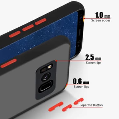 Samsung Galaxy S8 Deksel Case Cover (Svart)