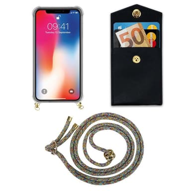 iPhone X / XS Deksel med Halskjede (gul)